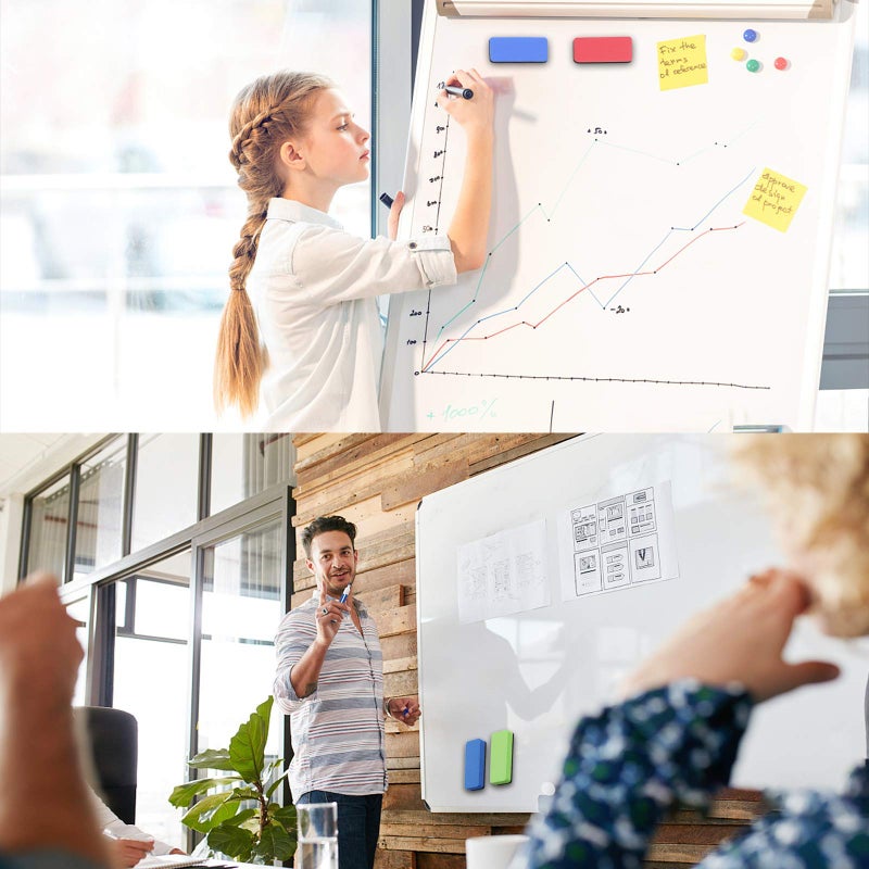 OWLKELA Magnetic Dry Erase Erasers  Assorted  White Board Erasers  4 Pack  Dry Erase Board Erasers  Magnetic Whiteboard Eraser - Image 5